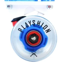 Скейтборд прозрачный Playshion 27″ FS-LS002 со светящимися колесами и декой