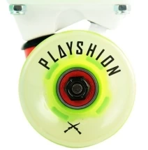 Скейтборд прозрачный Playshion 27″ FS-LS002 со светящимися колесами и декой