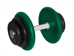 Гантель обрезиненная &quot;PROFIGYM&quot; с хромированной ручкой 18,5 кг, цветная  ГНЦ -18,5 