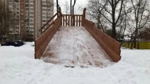 Деревянная горка SWAN-1