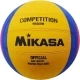 Мяч для водного поло  &quot;MIKASA  W6600W&quot; р.5, муж, резина, вес 400-450гр. дл. окр 68-71см, жел-син-роз