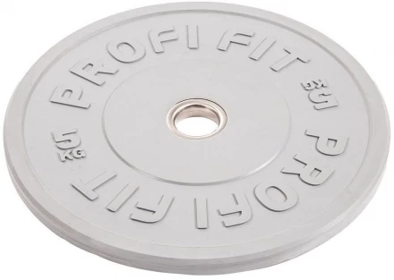 Диск для штанги каучуковый, цветной PROFI-FIT D-51,  5 кг, фото 3