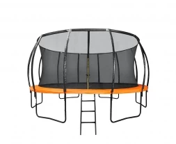 Батут DFC KENGOO II 16ft внутр.сетка, лестница, оранж/черн (488см)(два короба), фото 1
