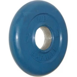 Диск обрезиненный цветной BARBELL 2,5 кг., d51мм