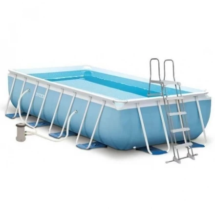 Бассейн каркасный прямоугольный INTEX &quot;PRISM FRAMETM RECTANGULAR&quot; 26784NP (300х175х80см), фото 1