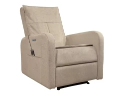 Кресло-реклайнер электрический с массажем FUJIMO E-COMFORT CHAIR Ваниль, фото 6