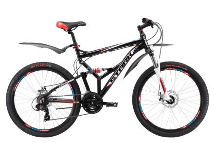 Велосипед Stark&#039;17 Jumper 26.2 FS D черно-красный 18&quot;, фото 1