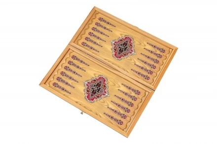 Нарды + Шашки &quot;Сирия Шейхи&quot; средние (Россия, дерево, 50х25х4 см), фото 1