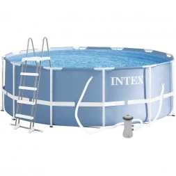 Бассейн каркасный INTEX &quot;Фрейм Призма&quot; 26718FR (3,66х1,22 м, с фильтр-насосом и лестницей