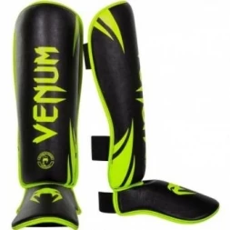 Щитки Venum Challenger - Neo Yellow/Black, фото 1