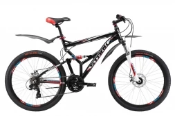 Велосипед Stark'17 Jumper 26.2 FS D черно-красный 20&quot;