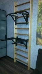 Шведская стенка деревянная Effectsport ДМБ-ТФ 280х80х14, фото 14