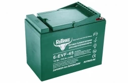 Тяговый гелевый аккумулятор RuTrike 6-EVF-45 (12V45A/H C3), фото 1