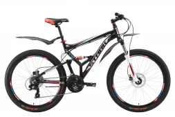 Велосипед Stark'17 Jumper 26.2 FS HD черно-красный 18&quot;