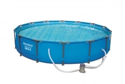 Бассейн каркасный круглый Bestway 56595 (427х84 см + фильтрующий насос 220-240В)