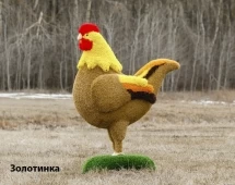 Топиари курочка Ряба/Золотинка - газон Eco + Deluxe