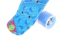 Скейт пластиковый 22х6&quot;-18, синий