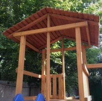 Деревянная крыша к детской игровой деревянной площадке для дачи &quot;Мадрид&quot;, фото 1