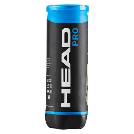 Мяч теннисный HEAD Pro 3B, уп.3 шт, желтый, фото 1