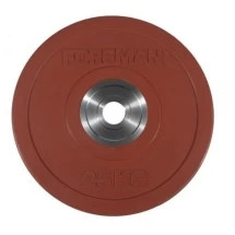 Диск бампированный обрезиненный цветной FOREMAN FM/BM-25KG-RD (25 кг)