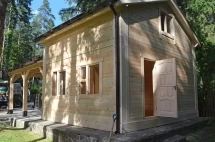 Деревянный навес для машин с хозблоком ЛОЦМАН Премиум комплектация