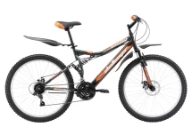 Велосипед Challenger Enduro Lux FS 26 D серо-оранжевый 18''