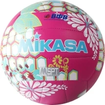 Мяч вол. пляжн. &quot;MIKASA VXS-HS 1&quot;,р.5,синт.кожа(ТПУ),лого ВФВ,18пан.,маш.сш, бут.кам,малин-гол-жел