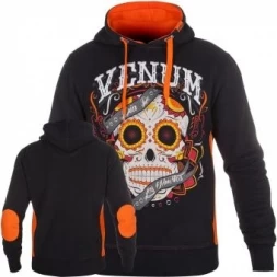 Толстовка Venum Santa Muerte Black/Orange