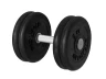 Изображение товара  Гантель «PROFIGYM» неразборная с хромированной ручкой 21 кг, черная ГНР-21