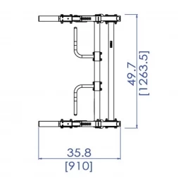 Стойка силовая Half Rack Powertec WB-HR14, фото 5