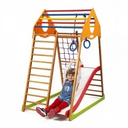 Детский спортивный комплекс для дома KindWood Plus 1, фото 1