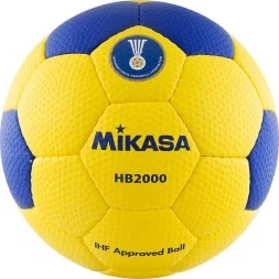 Мяч гандбольный &quot;MIKASA&quot;, синт.кожа, размер 2, одобрен IHF, желто-синий