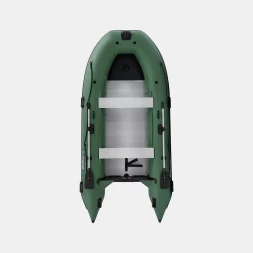 Gladiator C 370 AL ACTIVE Зеленый моторная лодка ПВХ Алюминиевый пайол, фото 2