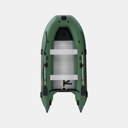 Gladiator C 370 AL ACTIVE Зеленый моторная лодка ПВХ Алюминиевый пайол, фото 2