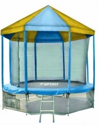 Батут OPTIFIT Like Blue 10ft 3,05 м с сине-желтой крышей, фото 1
