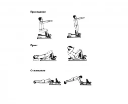 Тренажер для приседаний Squat Machine (sissy) DFC S032YW, фото 4