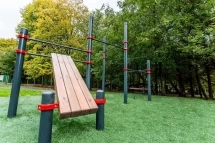 Комплекс из 5 турников и скамьи для пресса Алерт