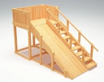 Зимняя деревянная горка “Зима wood” -3