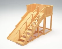 Зимняя деревянная горка “Зима wood” -3
