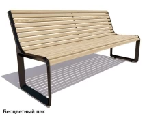 Скамейка чугунная Милан, Лиственница 1,8 м