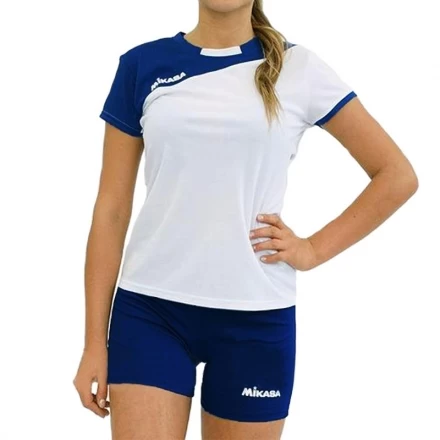 Форма волейб. жен. &quot;MIKASA&quot;, арт. MT376-023-XL, р. XL, 100% полиэстер, бело-т.синий, фото 1
