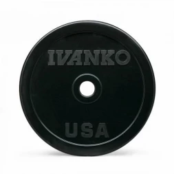 Бампированный обрезиненный диск IVANKO OBP-10KG (10 кг)