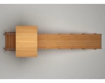 Зимняя деревянная горка “Зима wood”-5