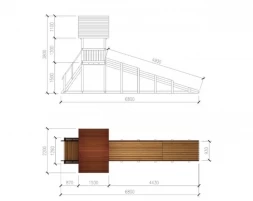 Зимняя деревянная горка “Зима wood”-5, фото 6