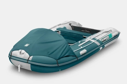 Gladiator C 370 AL ACTIVE Морской зеленый-белый моторная лодка ПВХ Алюминиевый пайол, фото 1