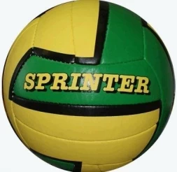 Мяч для волейбола SPRINTER 5 слоев. (Желтый+Зеленый)