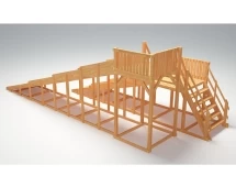 Зимняя деревянная горка &quot;Зима Wood&quot;-7
