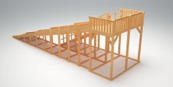 Зимняя деревянная горка &quot;Зима Wood&quot;-8, фото 3