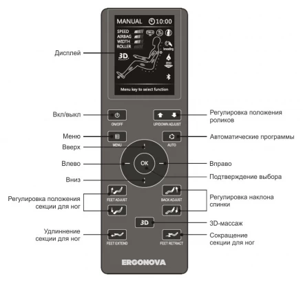 Массажное кресло Ergonova Catapult L-Track Edition, фото 8