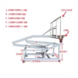 Мобильная баскетбольная стойка клубного уровня STAND72G, фото 7